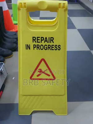 Photo - Repair In Progress Signs.