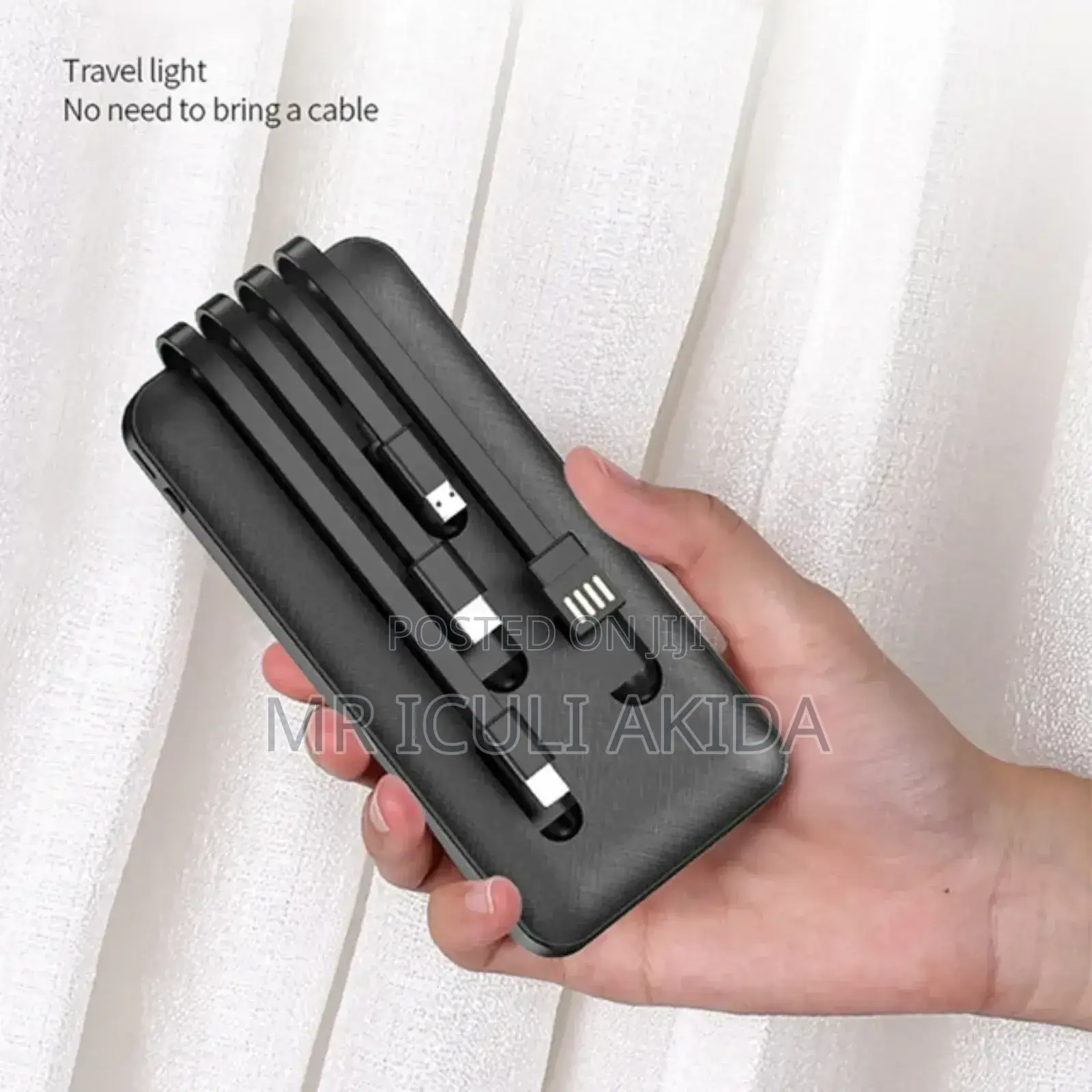 Brand New 1000mah Power Bank With Inbuilt Cables