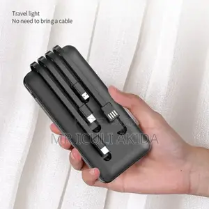 Brand New 1000mah Power Bank With Inbuilt Cables