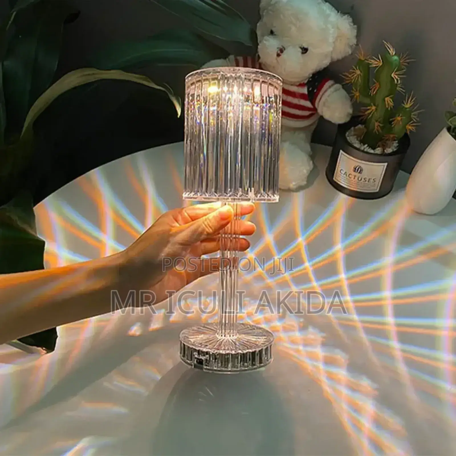 Diamond Crystal Bedside Table Lamp WTH Romantic Atmosphere