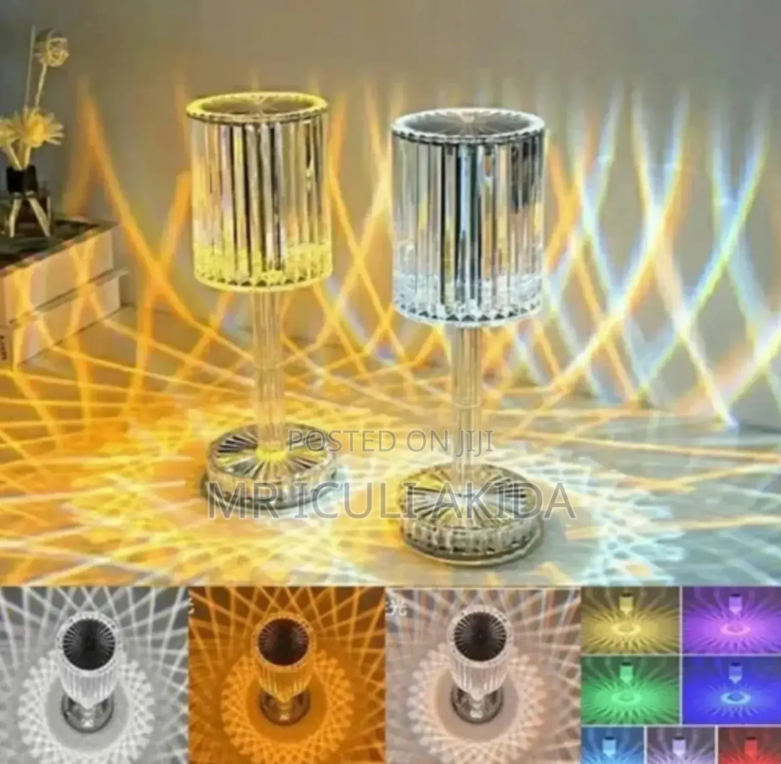 Diamond Crystal Bedside Table Lamp WTH Romantic Atmosphere