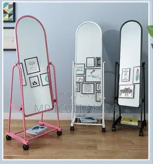 Full Body Length Free Standing Dressing Mirror With Wheels