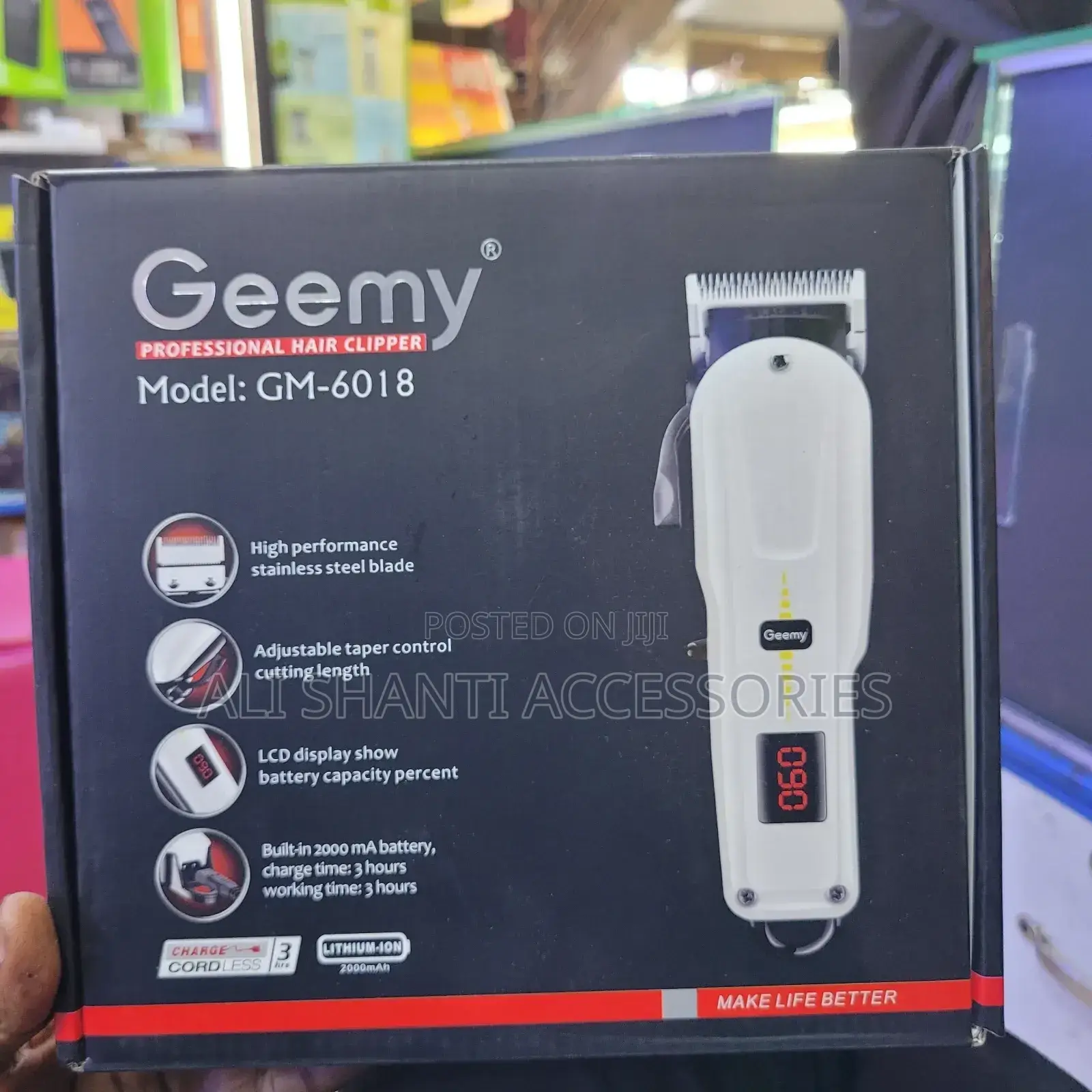Professional Hair Clipper, Hair Trimmer, Rechargeable Trimme