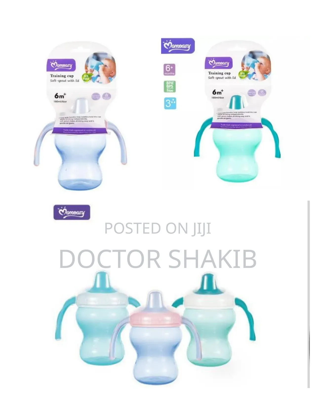 3pcs New Brand Baby Training Cups 180ml