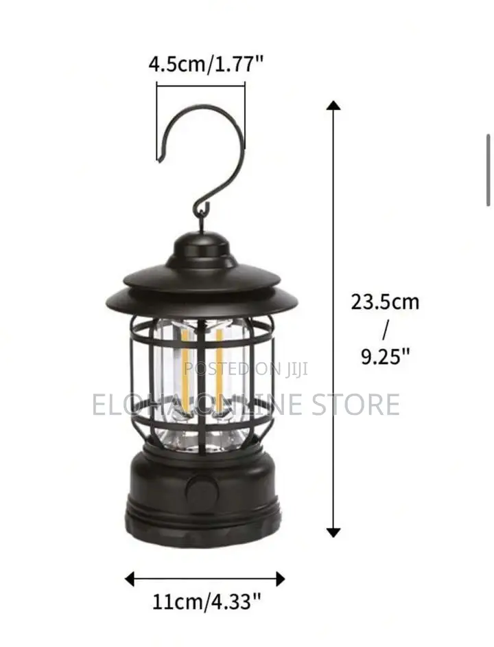 Multifunctional Portable Retro Style Outdoor Camping Lamp