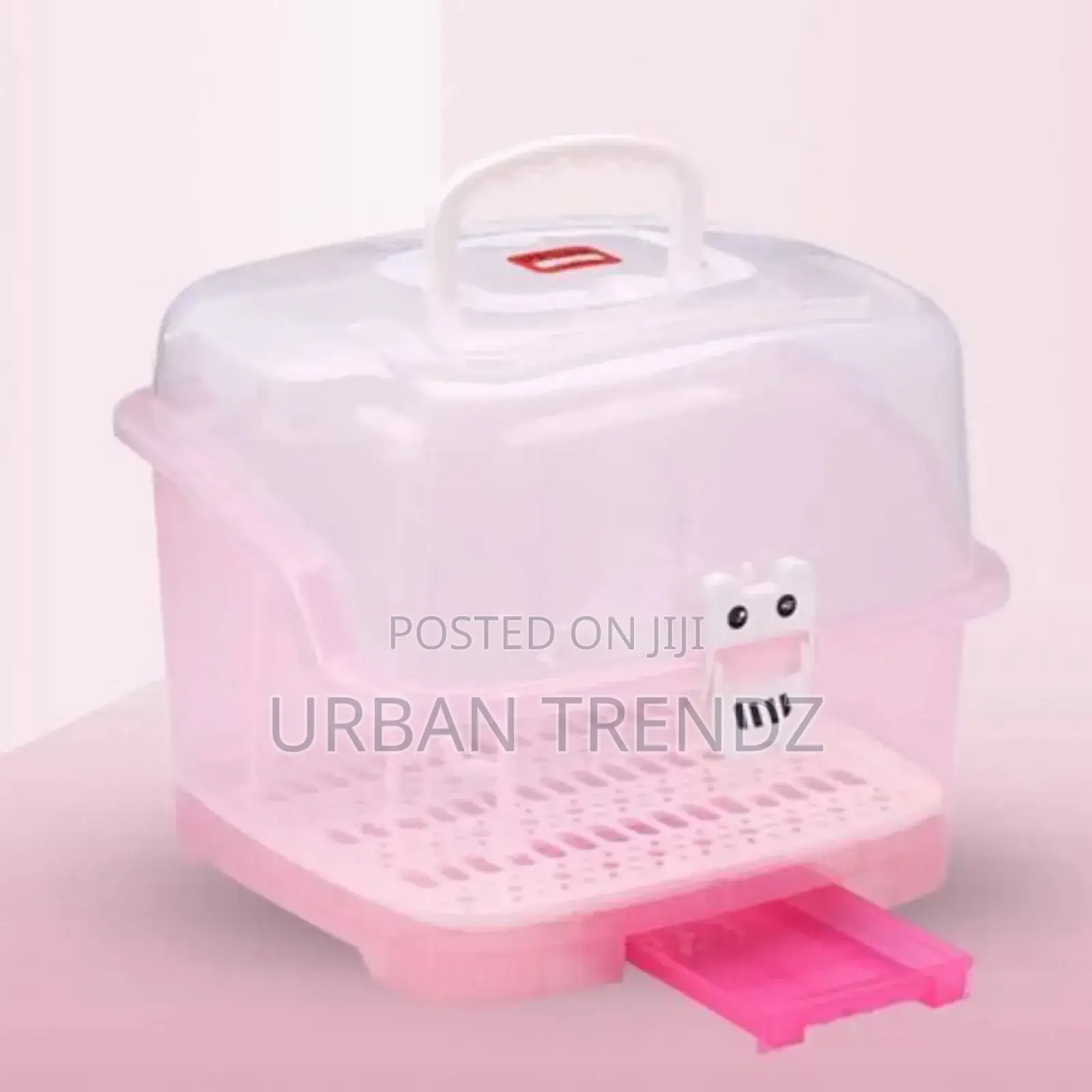 Portable Baby Bottle Drying Rack Storage Box With Anti-Dust