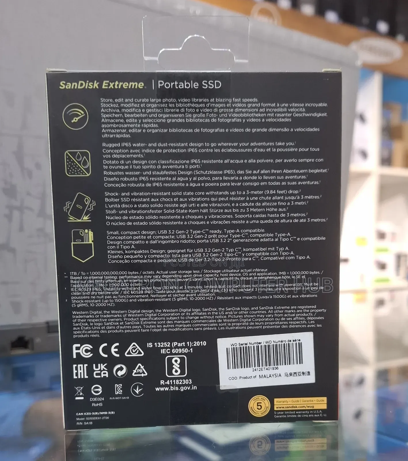 2tb Extreme Sandisk SSD External Portable
