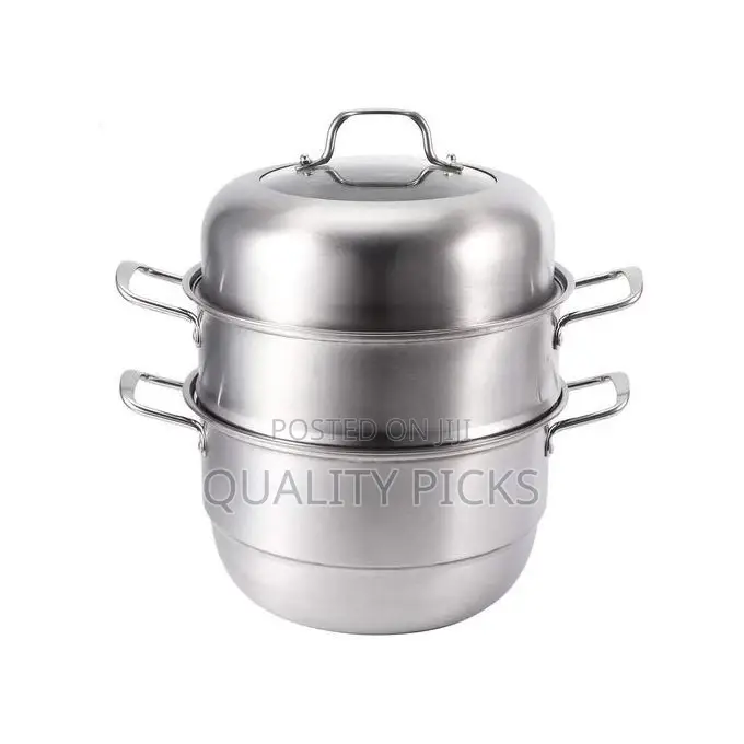 28cm - 3 Layer Stainless Steel Food Saucepan and Steamer Pot