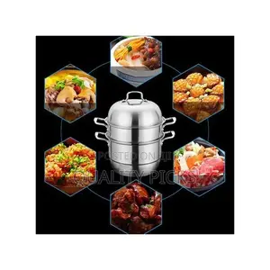 28cm - 3 Layer Stainless Steel Food Saucepan and Steamer Pot