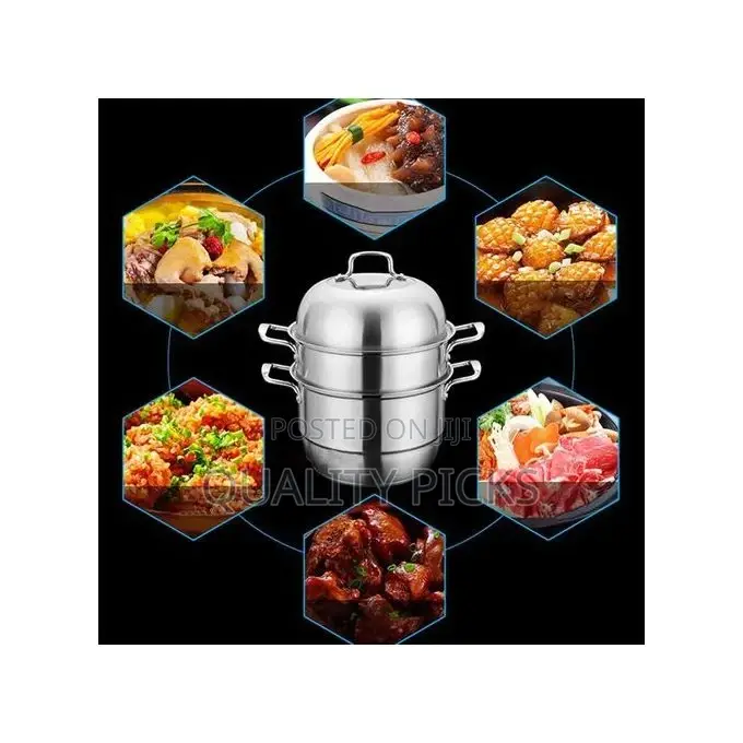 28cm - 3 Layer Stainless Steel Food Saucepan and Steamer Pot