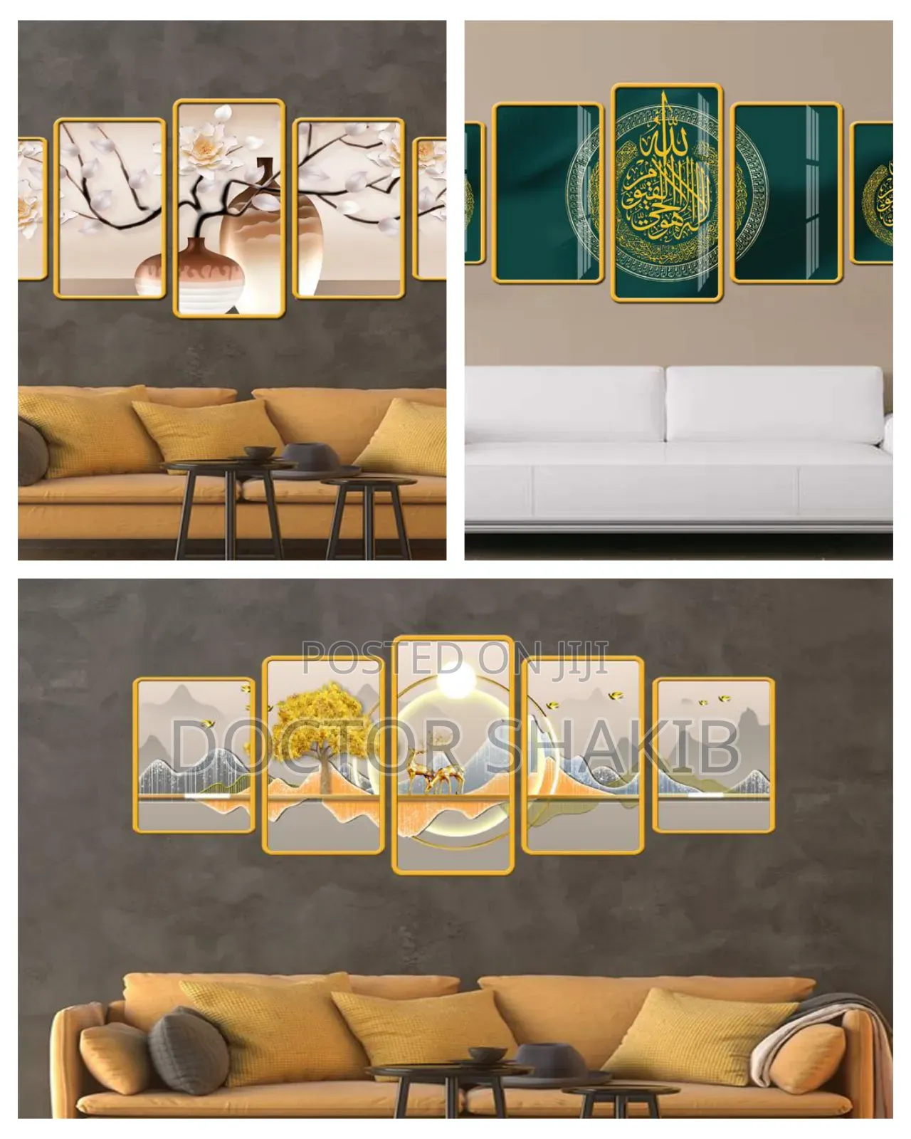 Unique Design 5pcs Wall Hangings/Decor