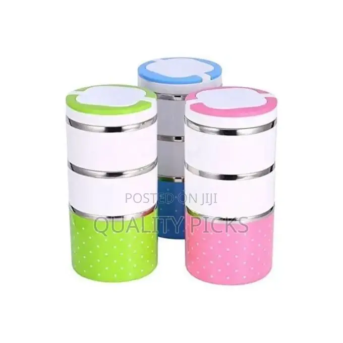 3 Layer Steel Food Insulated Lunch Box Container Tiffin