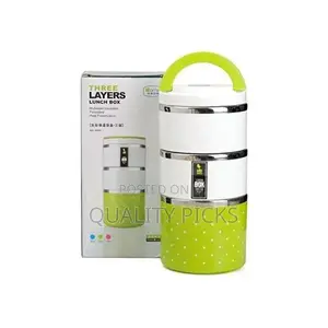 3 Layer Steel Food Insulated Lunch Box Container Tiffin