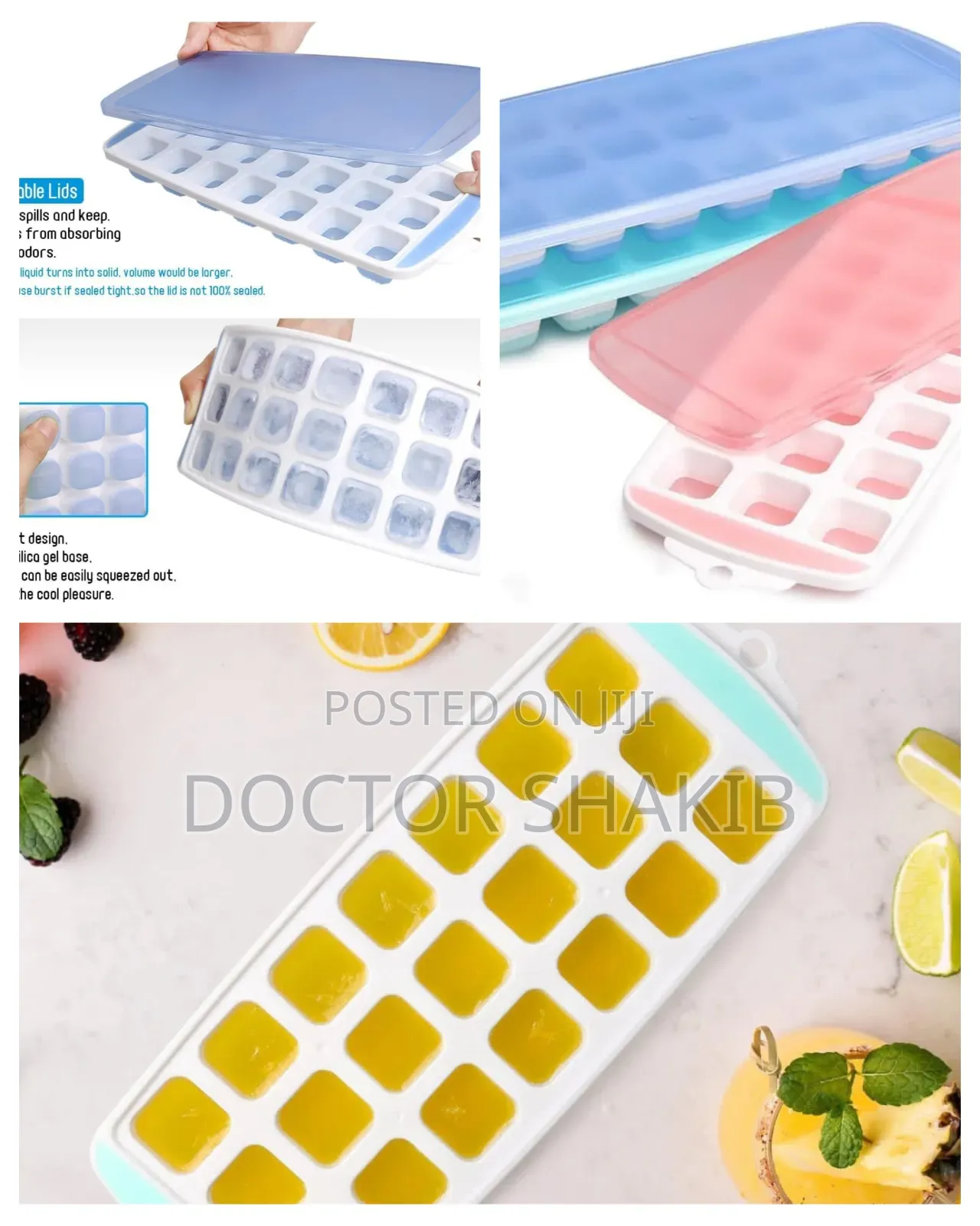 New Adjustable Portable Ice Cube Tray