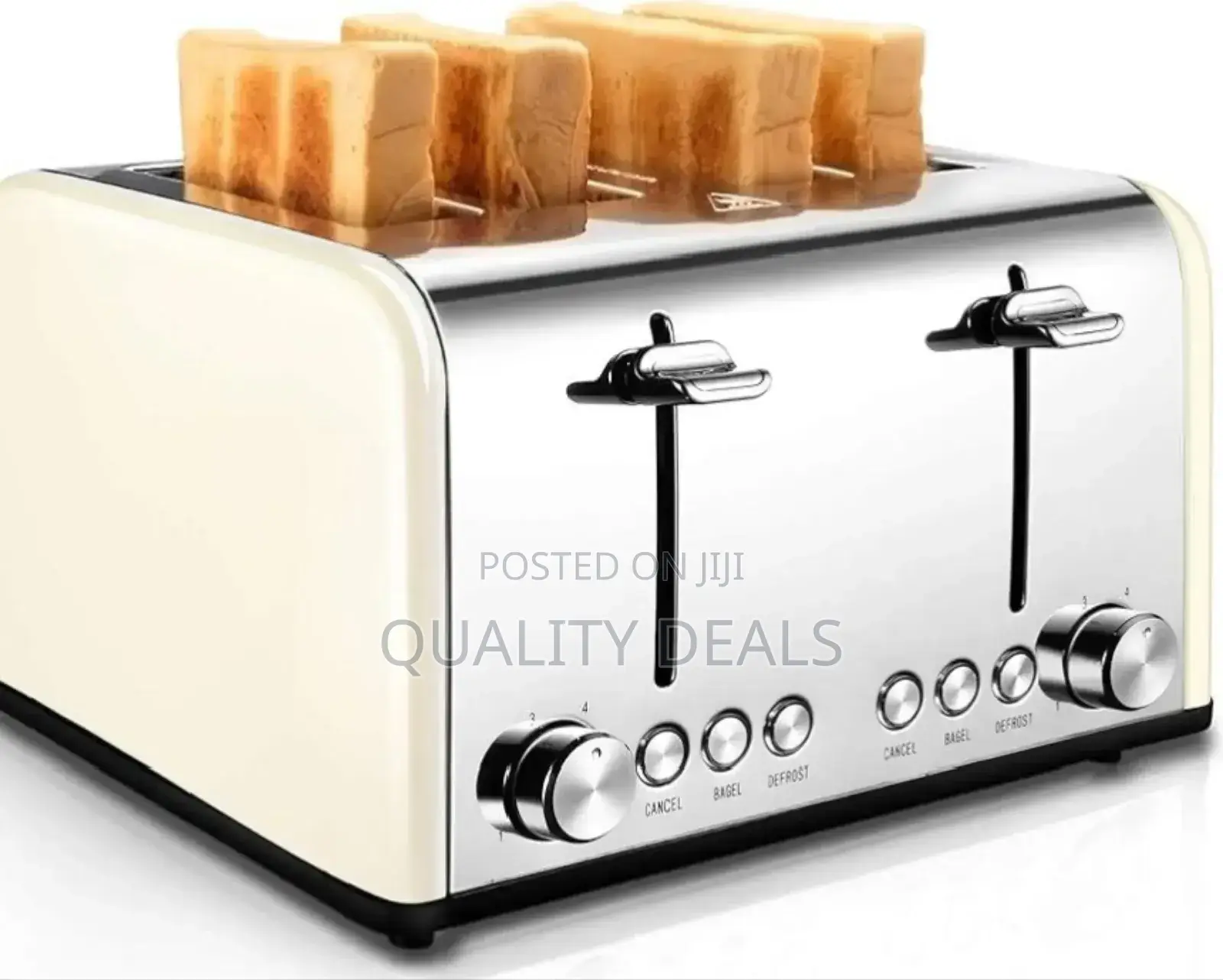Stainless Steel Commercial 4 Slice Bread Toaster