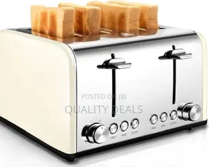Stainless Steel Commercial 4 Slice Bread Toaster