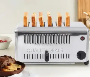 6 Slice Stainless Steel Commercial Bread Toaster