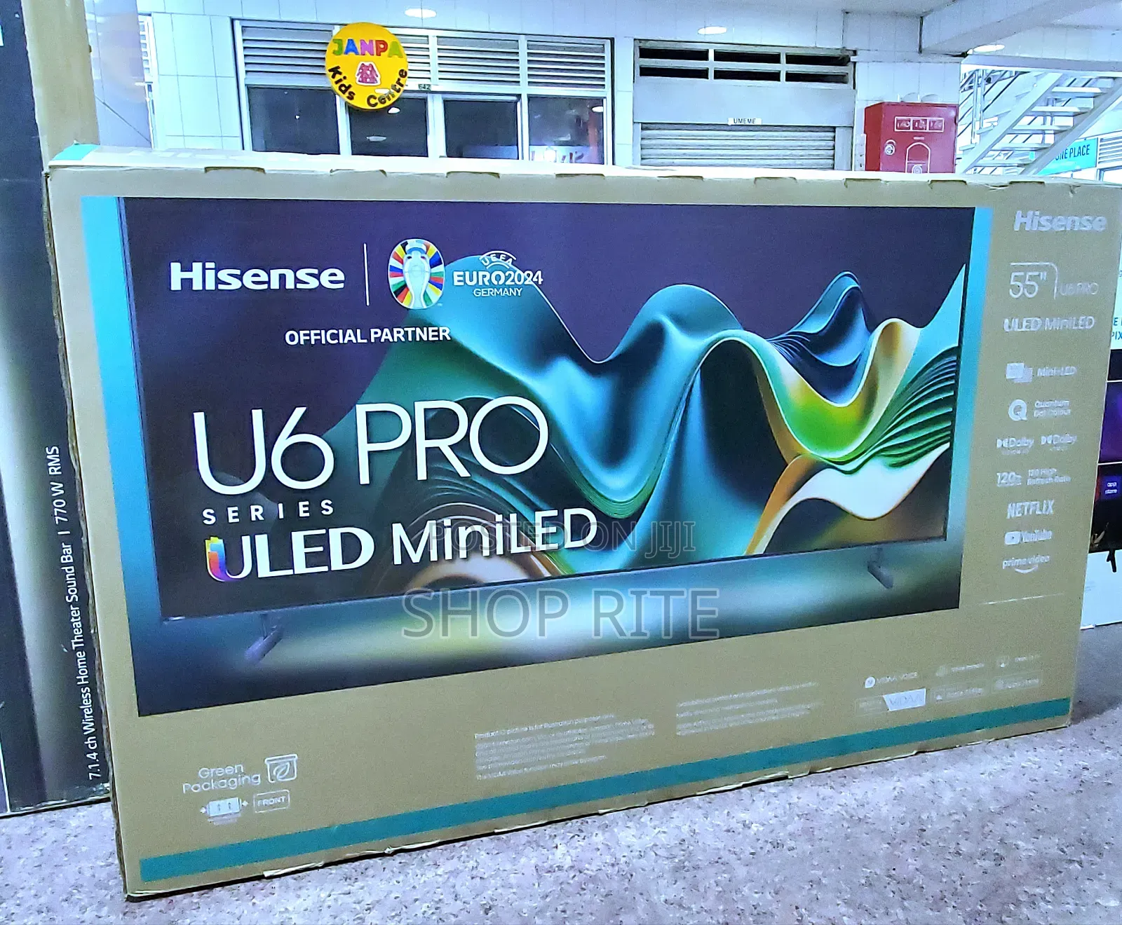 Hisense 55inch Uled U6 PRO Smart Tvs. New Stock