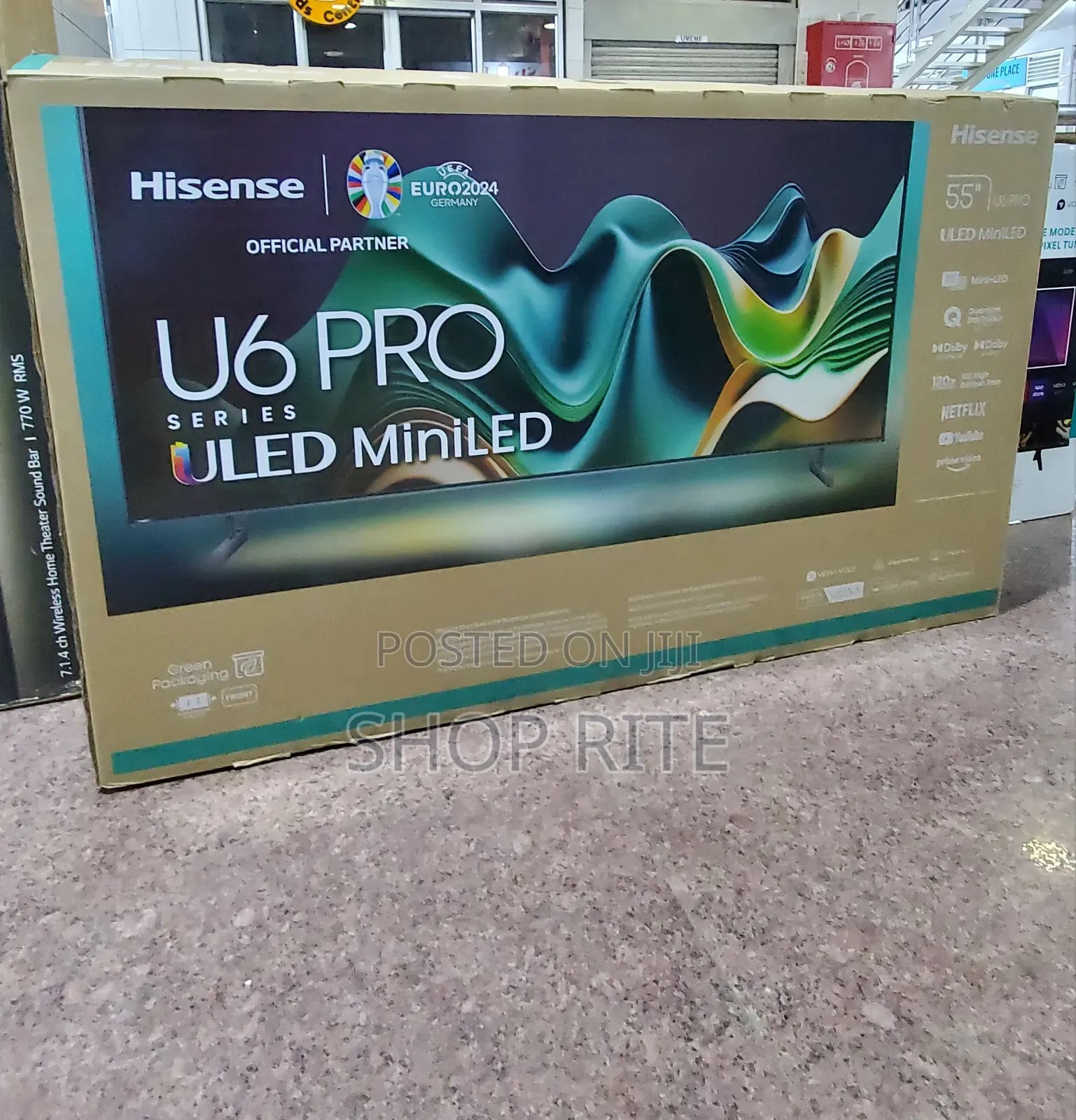 Hisense 55inch U7 Series Quantum Dot Color Uled TV.