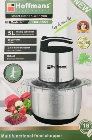 Hoffman 5L Multifunction Electric Food Chopper