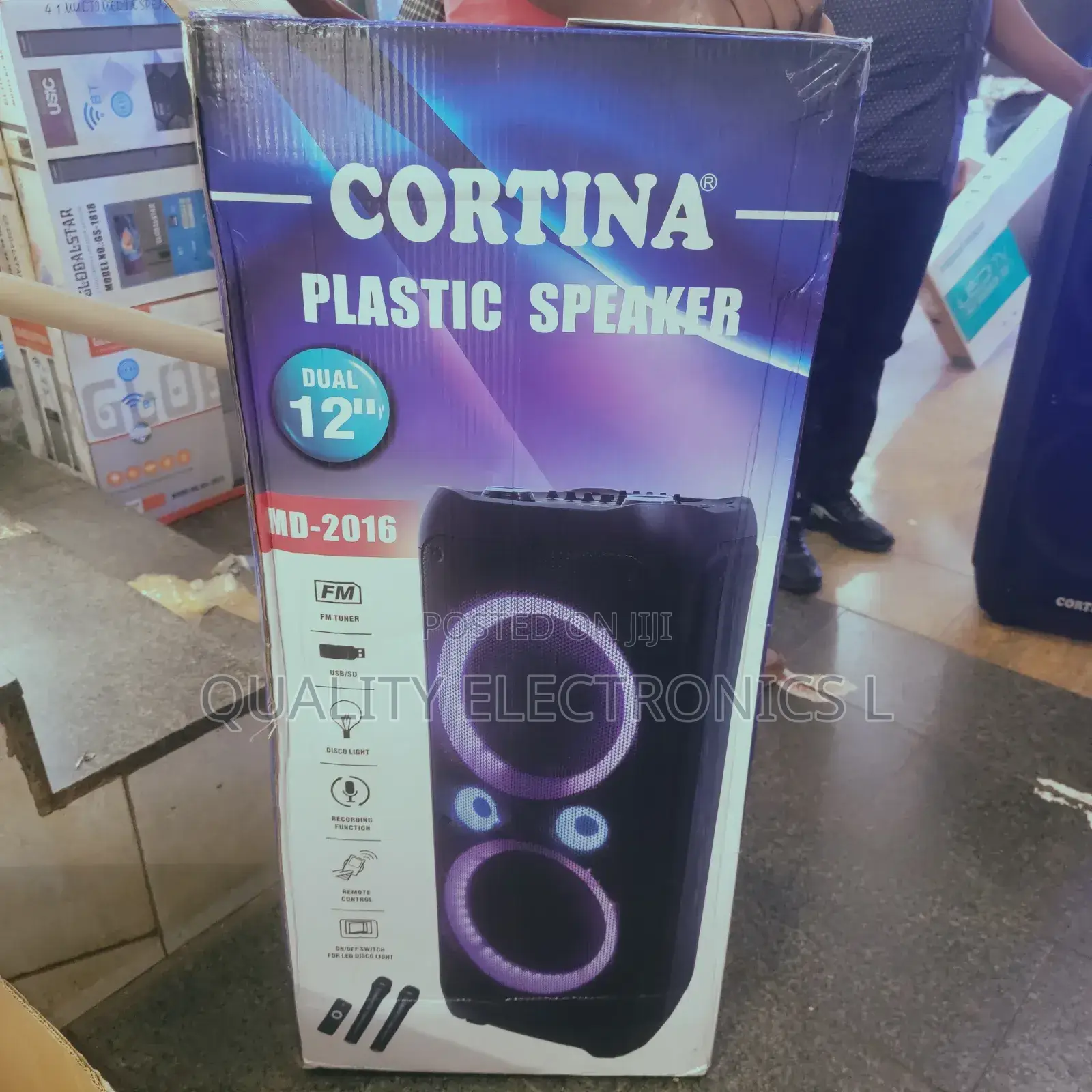Cortina 12" Powerful Rechargeable Speakers