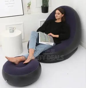 Inflatable Air Sofa With Foot Rest Stool