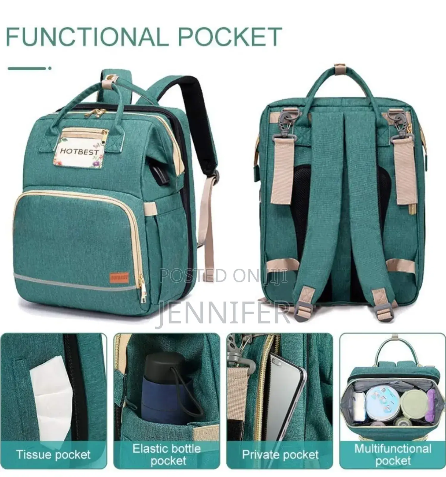 Multifunction Baby Backpack Bag With Mosquito Net