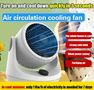Air Circulation Cooling Fan - White