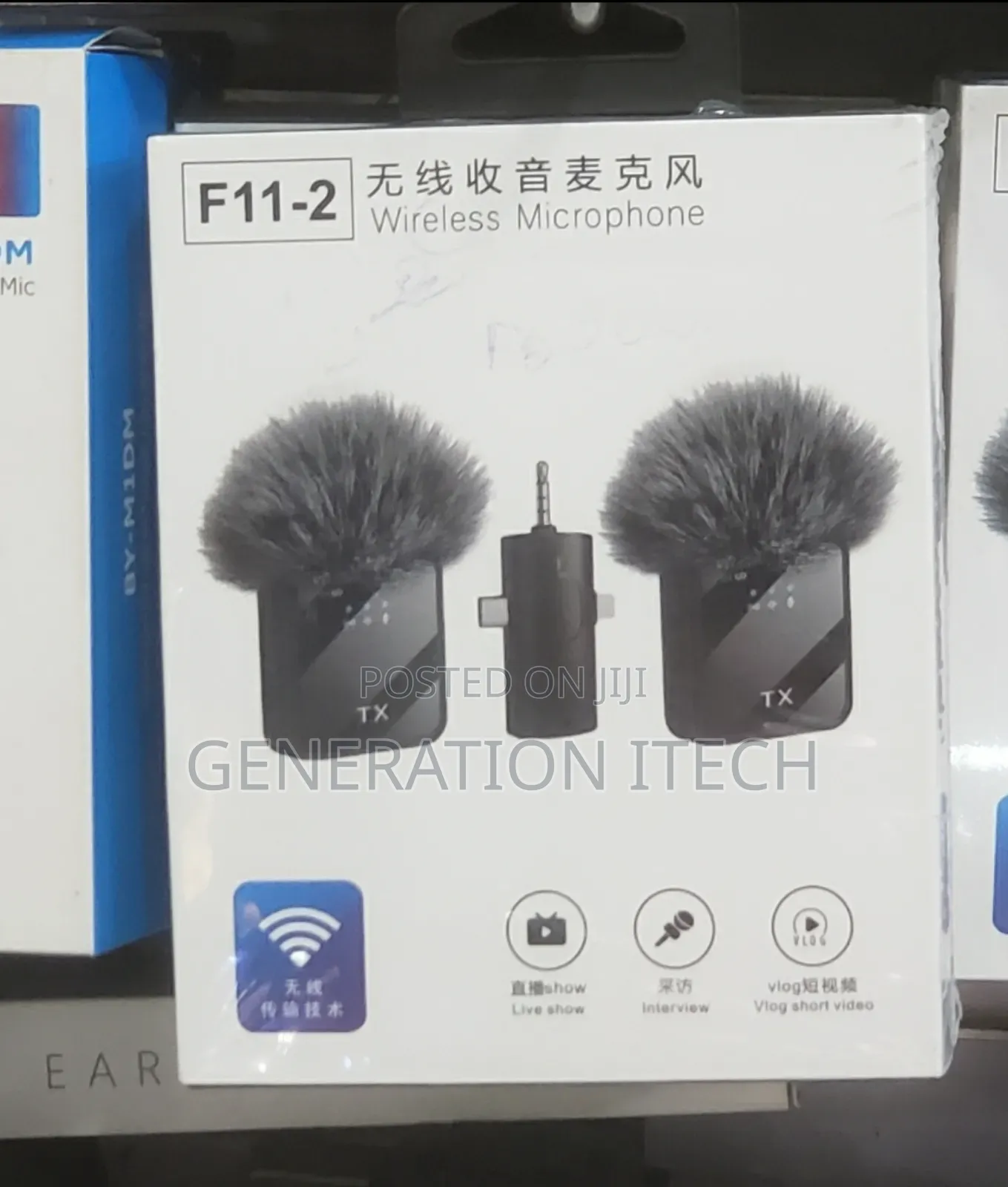 F 11-2 Wireless Collar Microphones - All Phones and Camera
