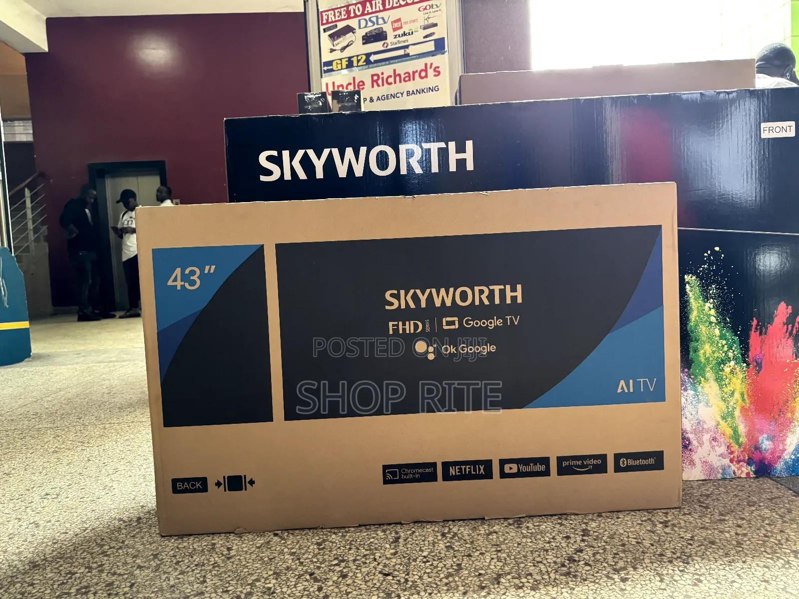 Original Skyworth 43inches Smart Google TVS Brand New