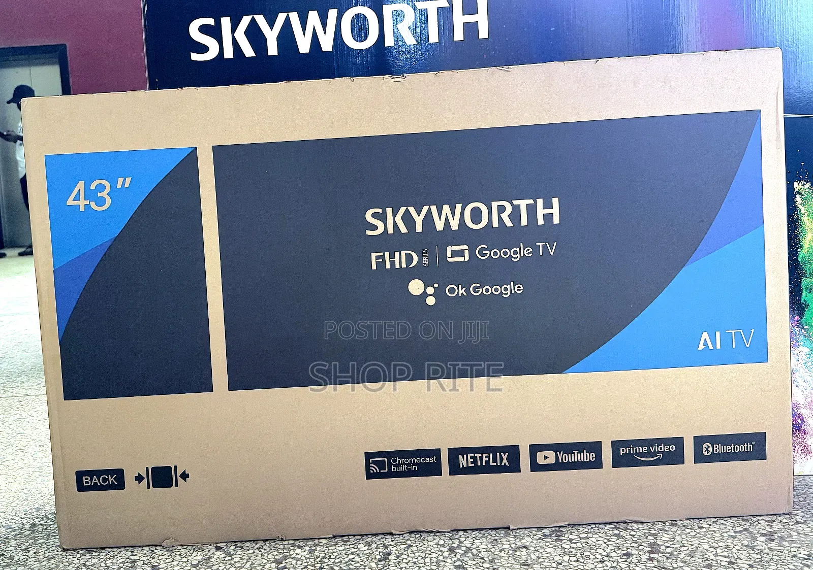 Crystal FHD Skyworth 43inches Smart Google TVS
