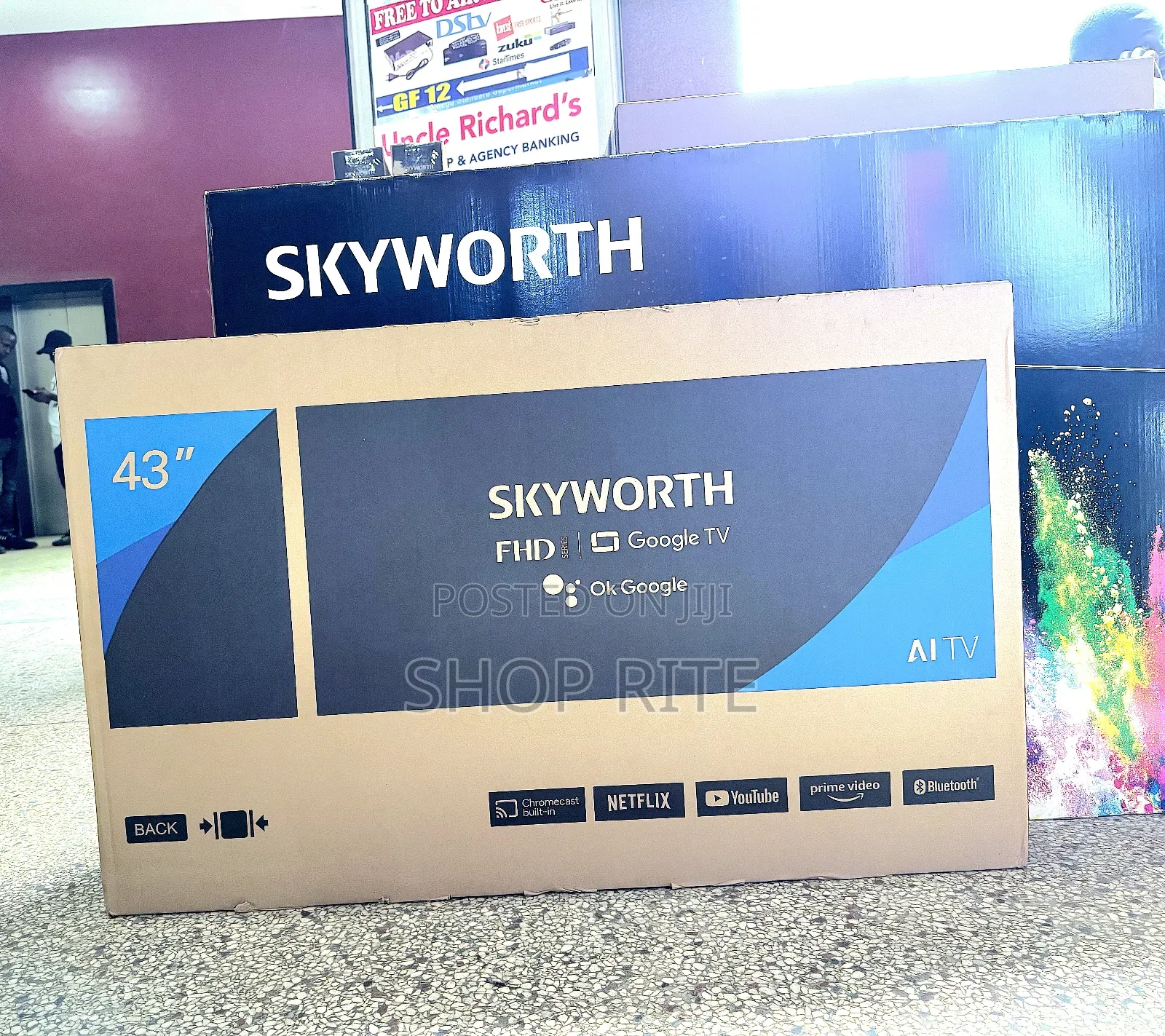 Skyworth 43inches Smart Google TVS Original Beyi Powa