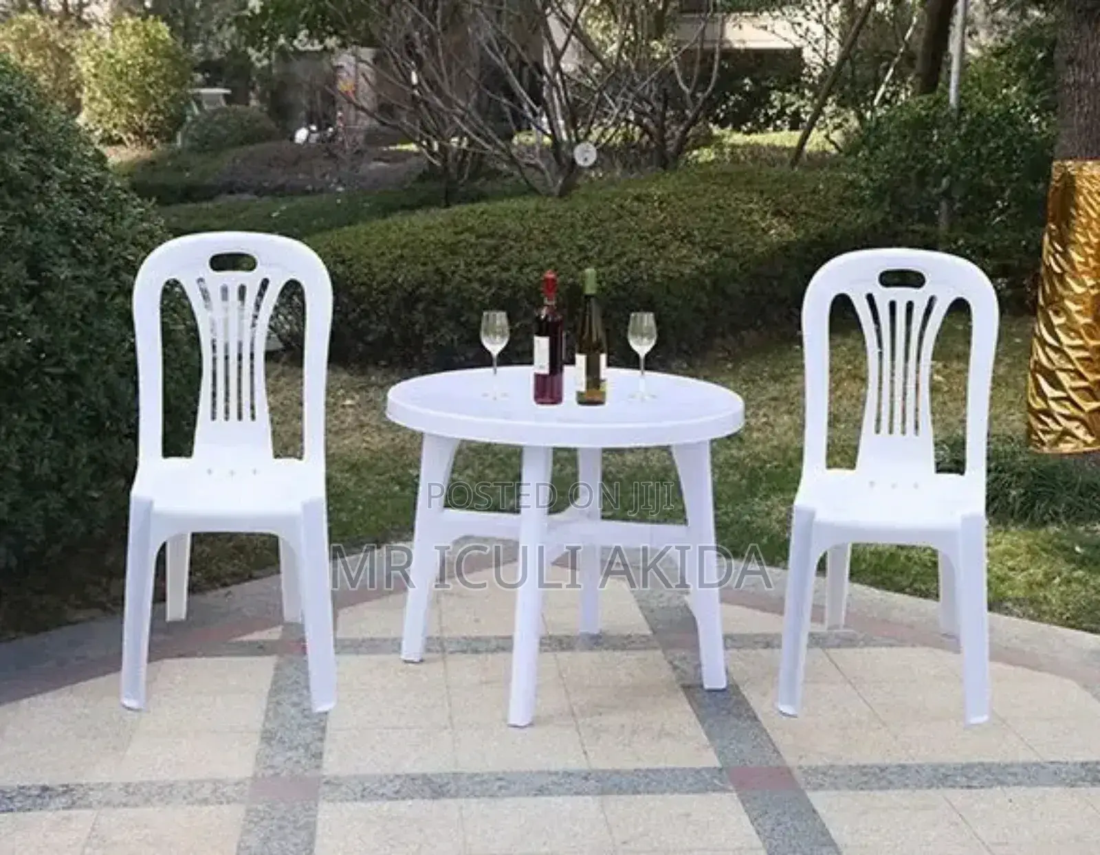 Bar, Garden,Beach,Restaurant Plastic Round Table WTH 2chairs