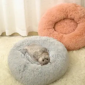 Photo - Fluffy Washable Warm Pets/Dog Sleeping Round Bed