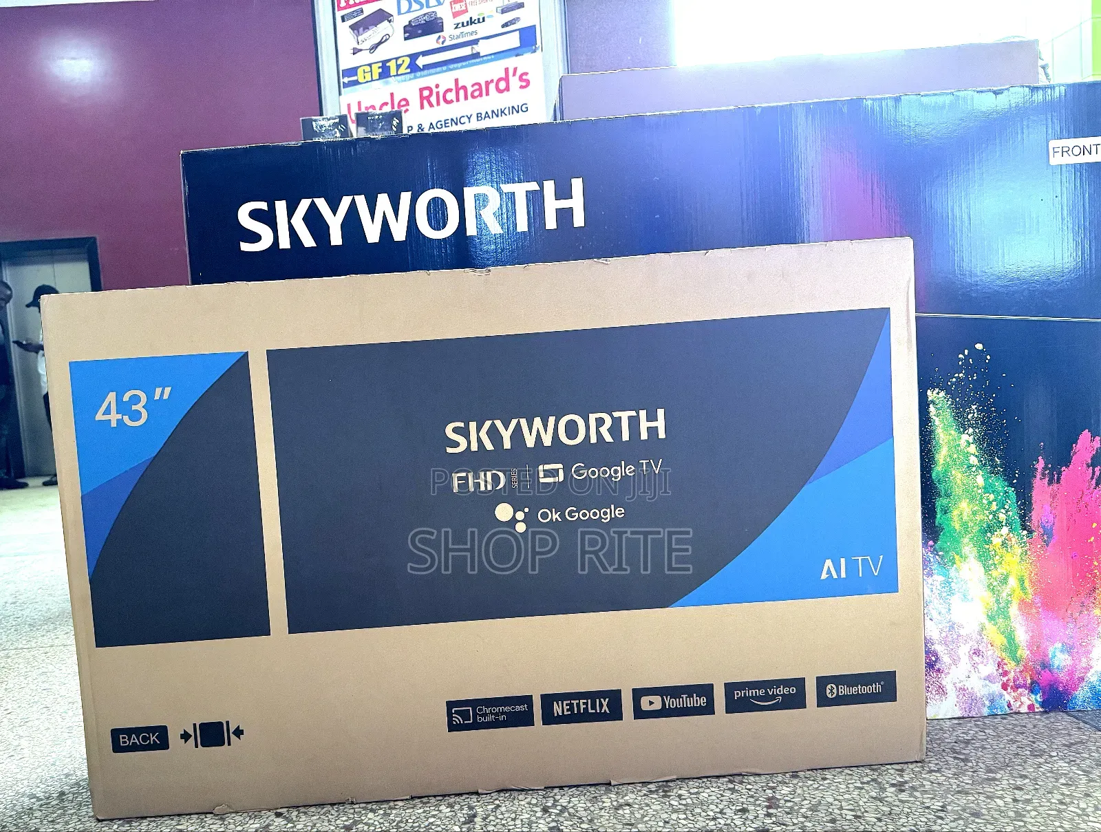Skyworth 43inches Smart Google TVS Original Beyi Powa