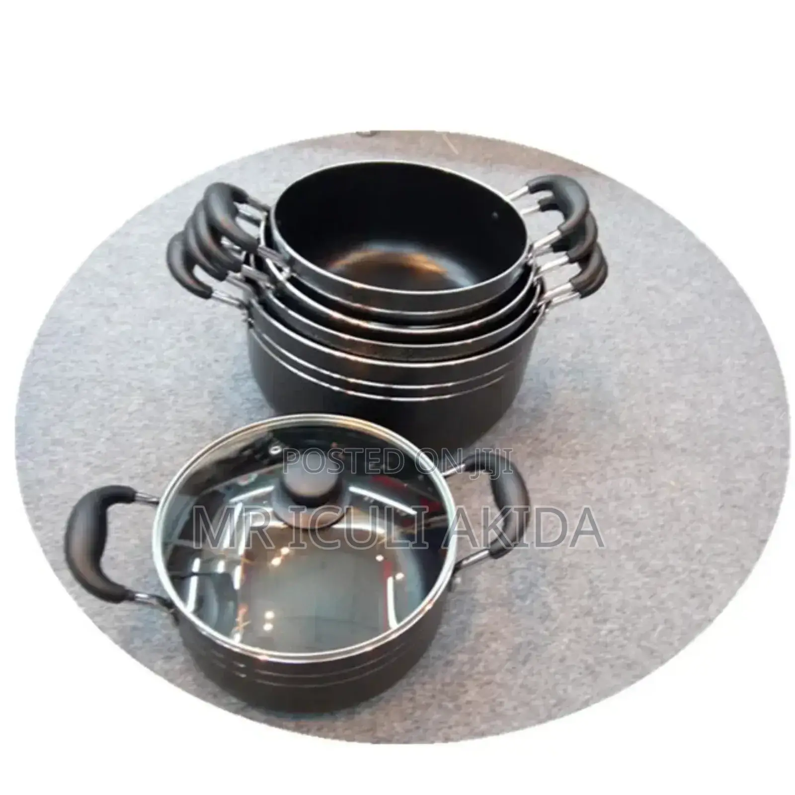 6pcs Casserole Non-stick Cooking Saucepan Wth Frying Pan