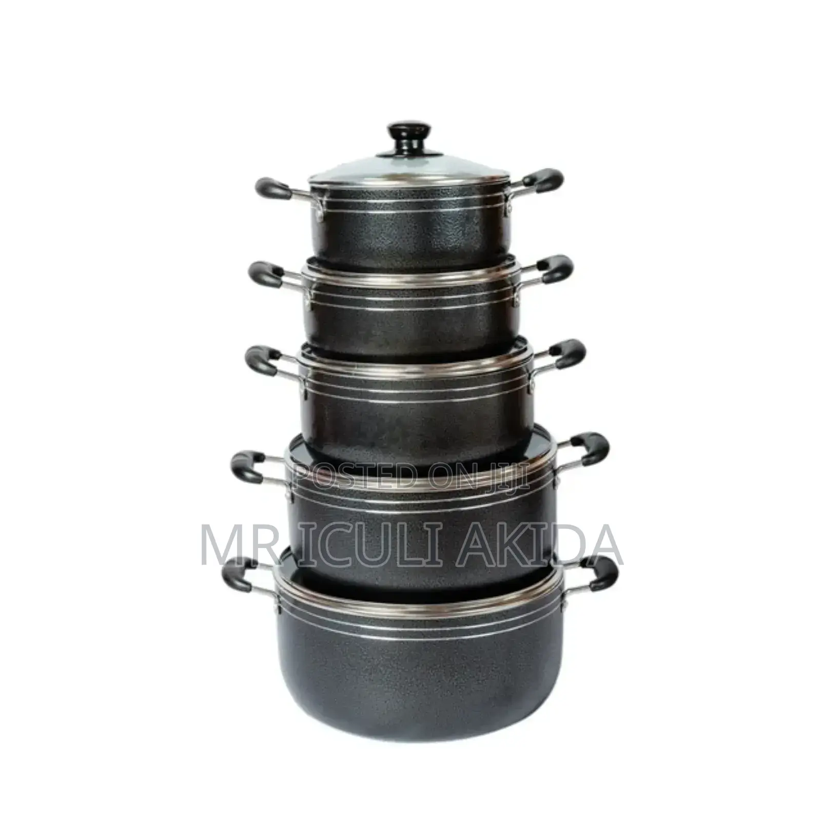 6pcs Casserole Non-stick Cooking Saucepan Wth Frying Pan