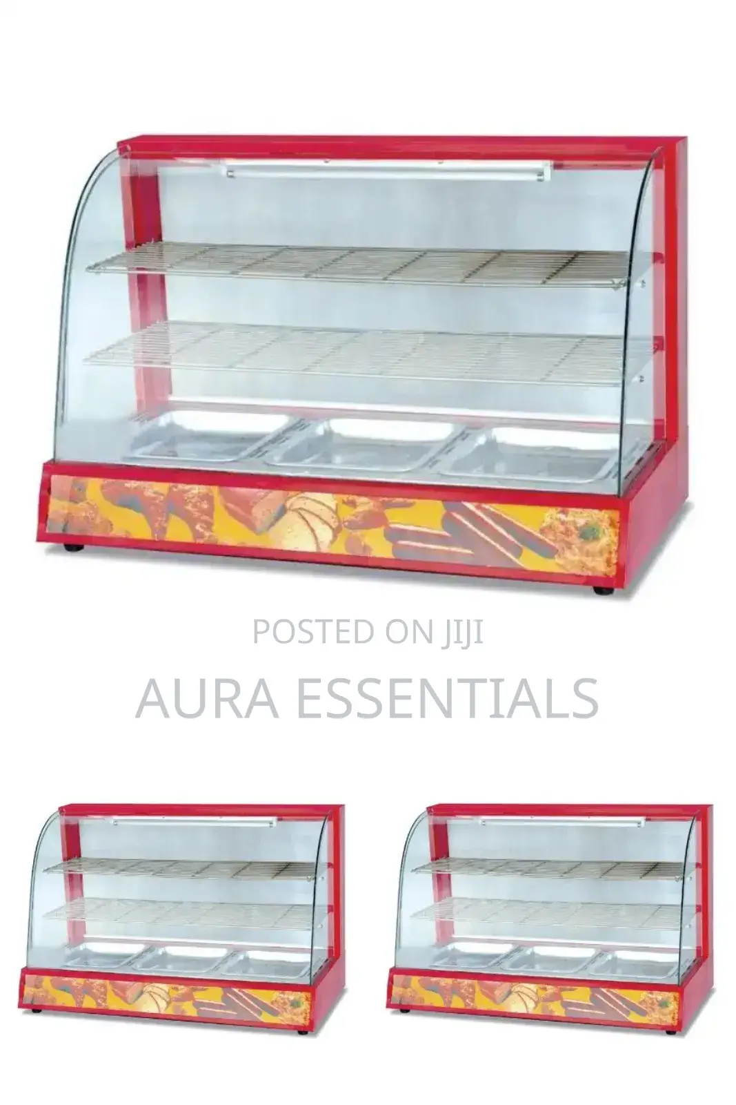 Curved Snack Food Display Warmer