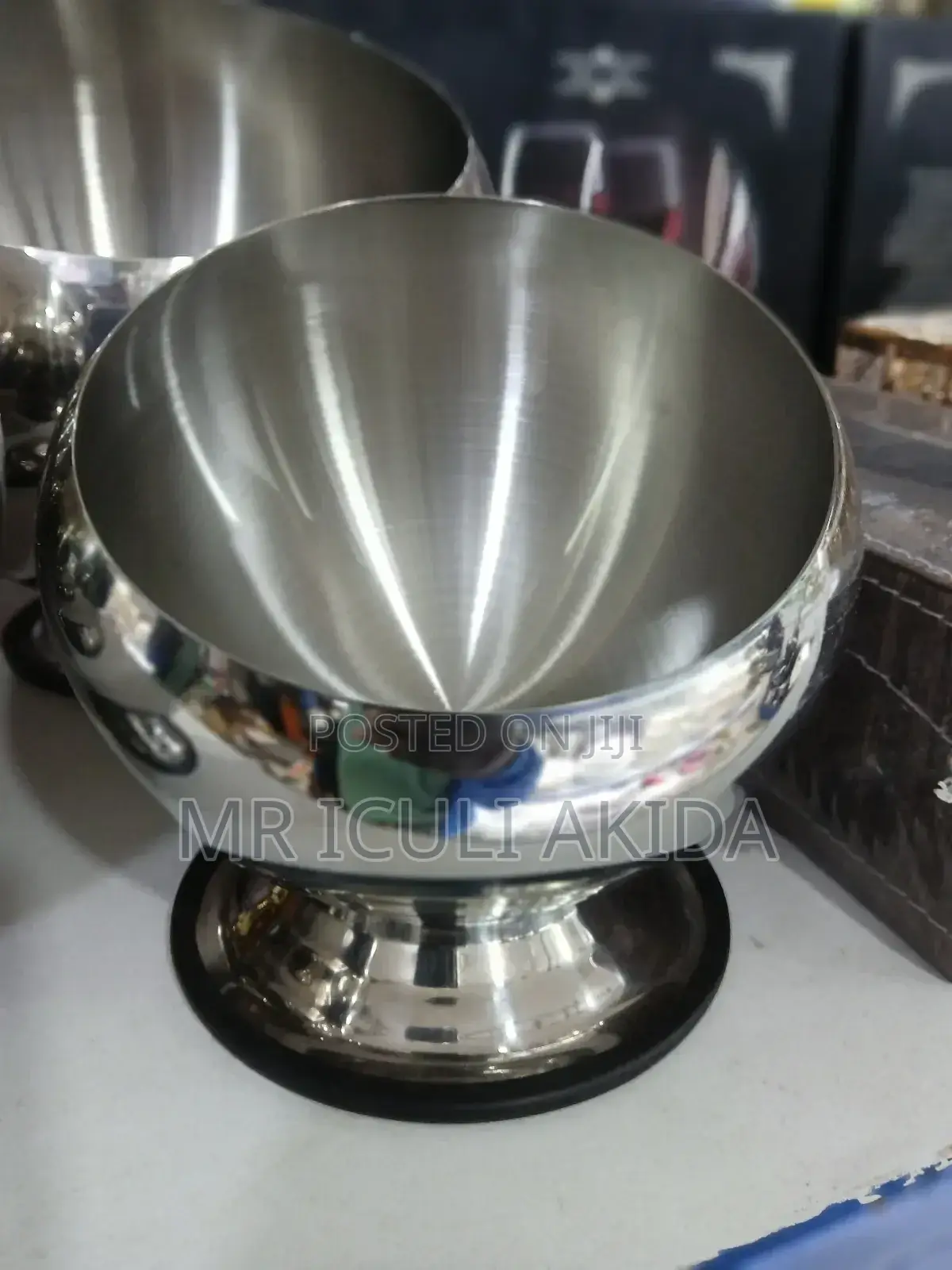 Big Silver Stainless Steel Hotel/Restaurant Soup/Buffet Bowl