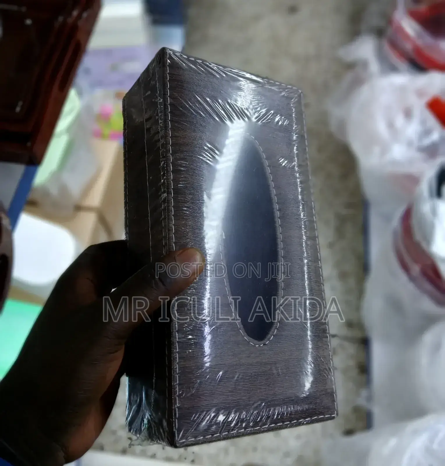 Home/Hotel/Restaurant Leather Tissue Holder Box Organiser