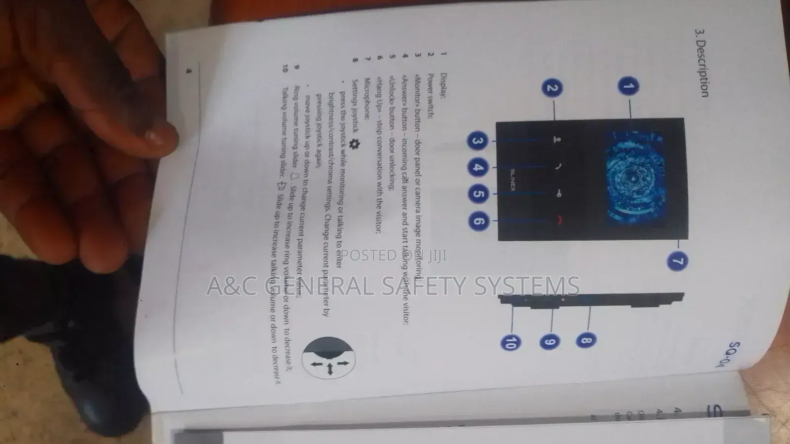 Gate Intercom/Gate Bell Video and Audio Screen Touch