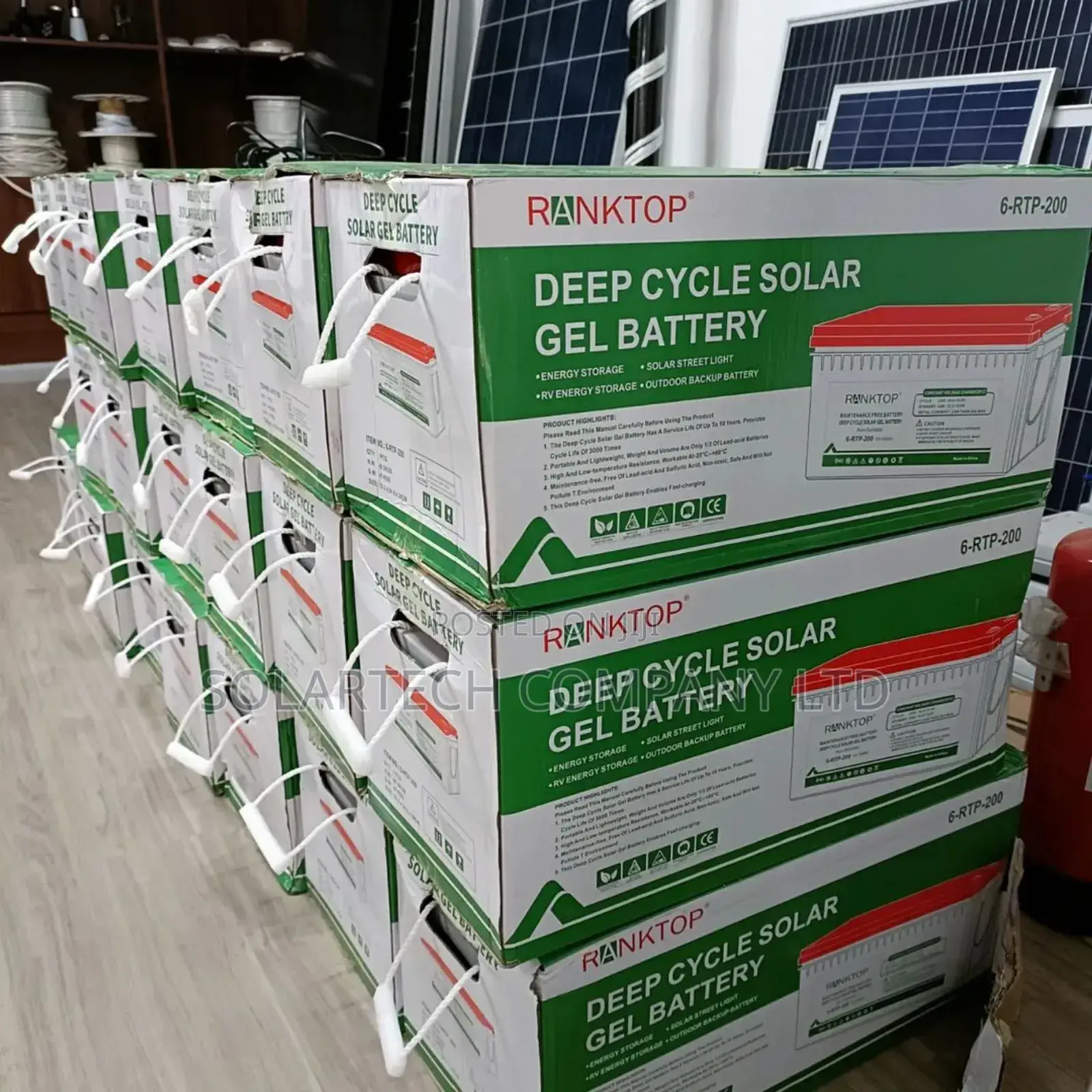 200ah Rank Top Deep Cycle GEL Batteries