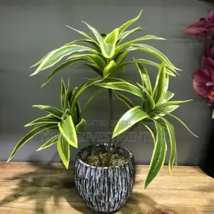 Photo - 36cm 3 Heads Tropical Palm Tree Artificial Bamboo Plants