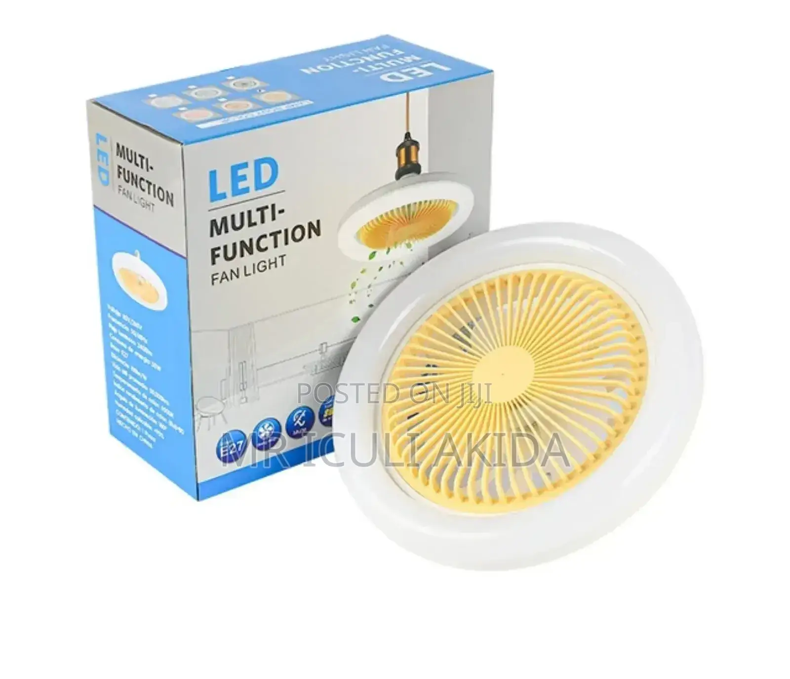 LED Multifunctional Fan With Remote Controlled Light