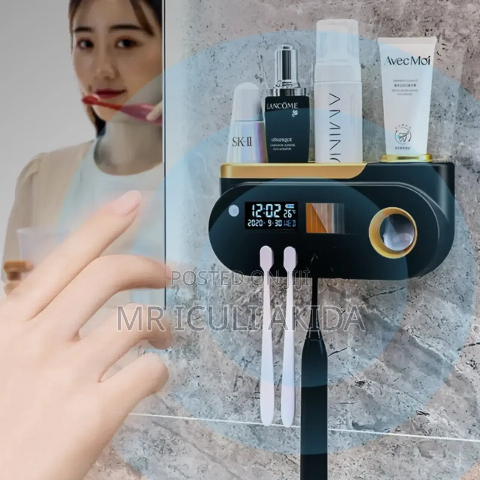 Smart UV Light Toothpast Dispenser WTH Toothbrush Sanitizer