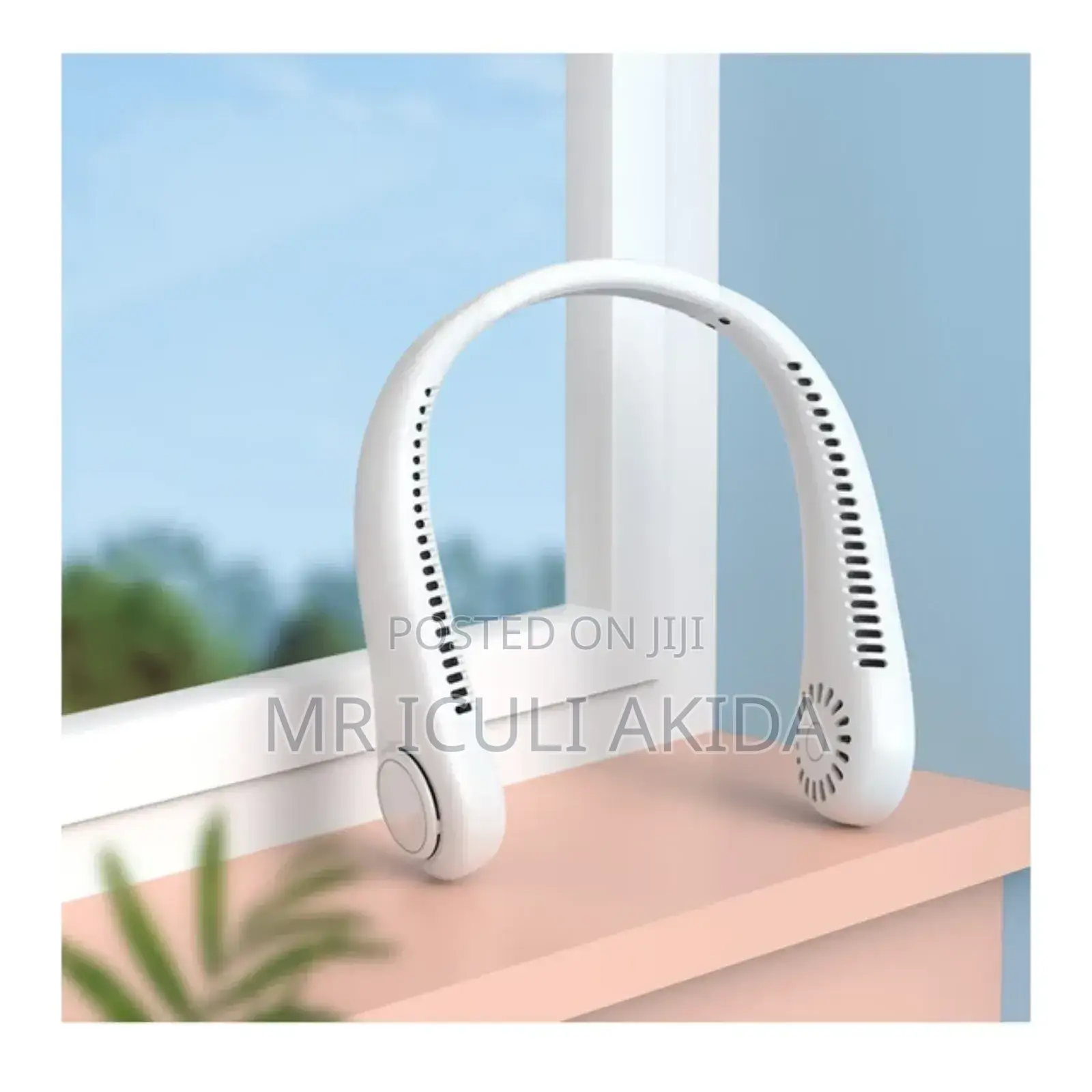 Mini Bladeless Hanging Neck Rechargeable Air Cooler Fan