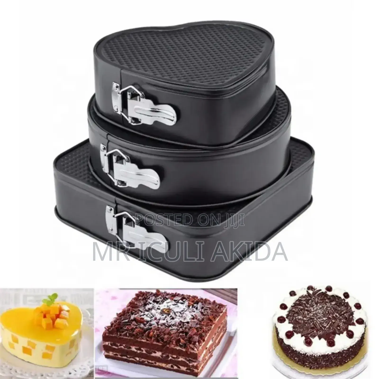 3in1 Non Stick Cake Shape Mould Baking Pans