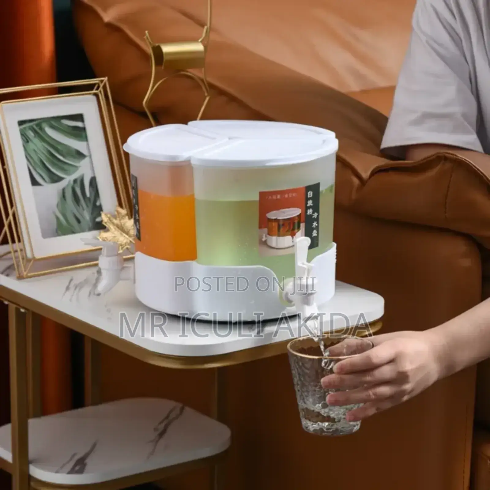 Rotating Drinks/Juice Cold Kettle Dispenser WTH Compartments