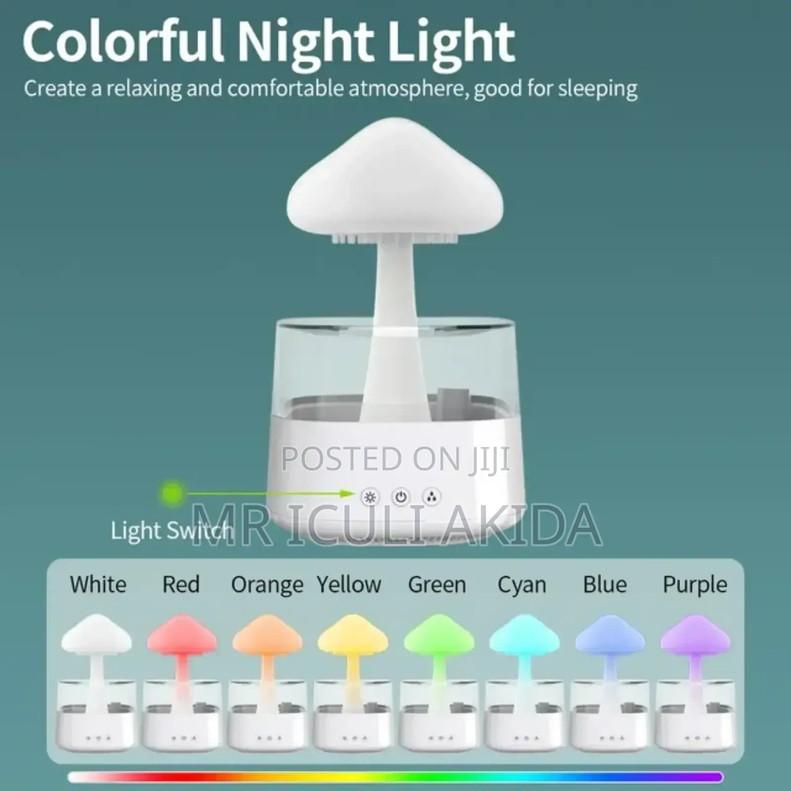 Electric Ultrasonic Aroma Diffuser Rain Cloud Humidifier