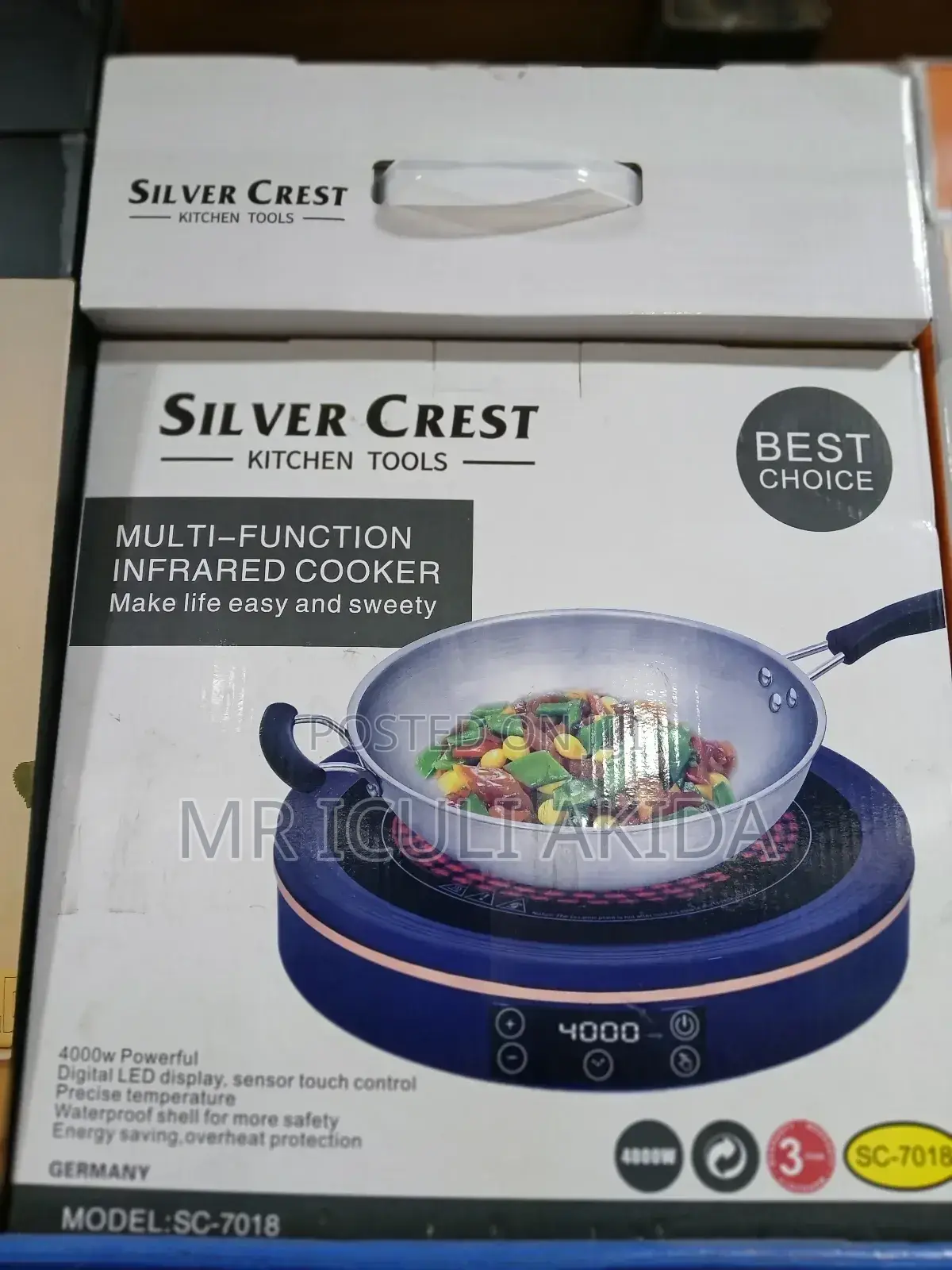 Multifunctional Silver Crest Infrared Induction Cooker